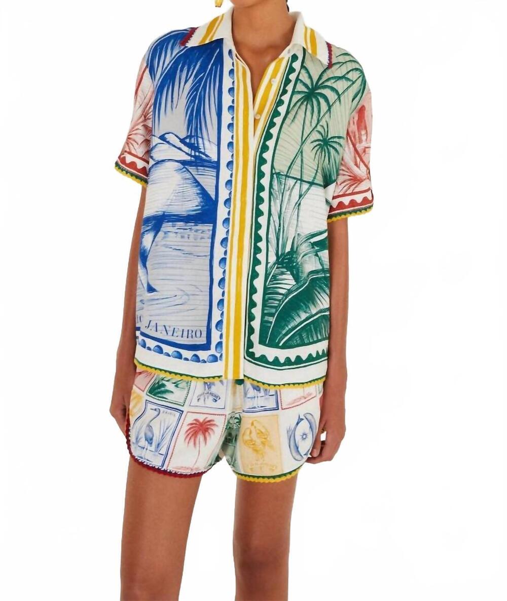 NEW FARM RIO brasil vintage shirt in off white
